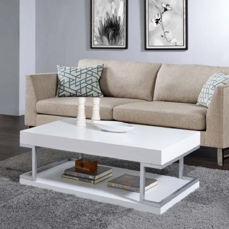 Bend Square Tube Iron Feet Scratch Resistant Coffee Table - Bend Square Tube Iron Feet Scratch Resistant Coffee Table